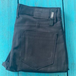 Kill City Men’s Black Waxed Junkie with zipper flare size 32